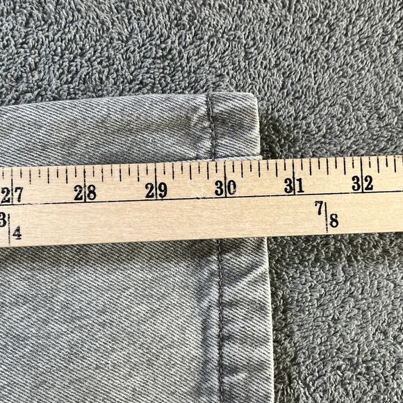 H&M Divided Jeans Womens 14 Gray Denim Cargo Pockets Bootcut High Rise NEW - Picture 12 of 15